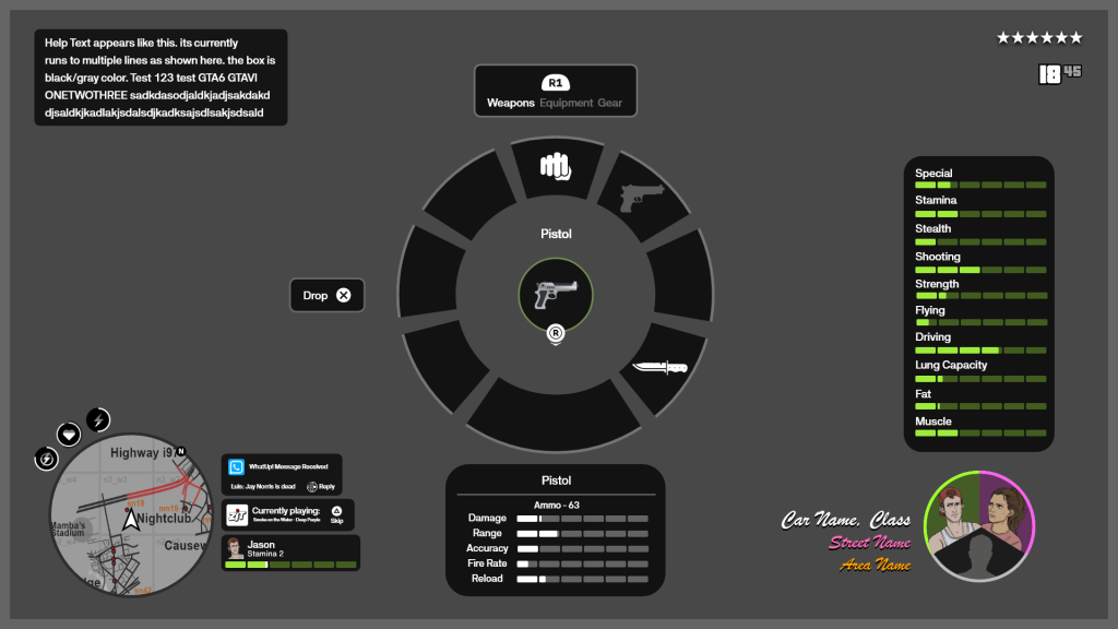 GTA VI UI & Start Menu Concept based on ...