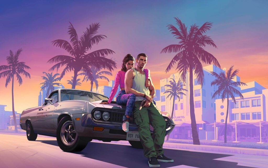 GTA 6 key art, highlighting its anticipated release in May 2026.