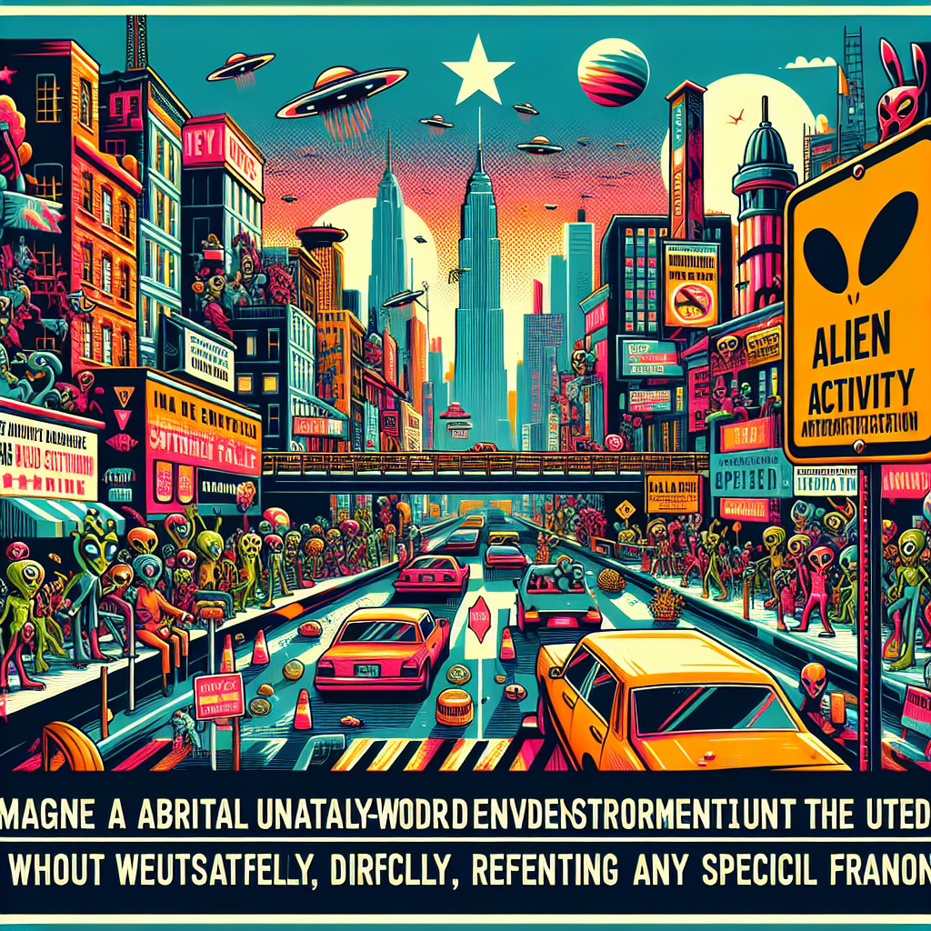 Alien activity warning sign