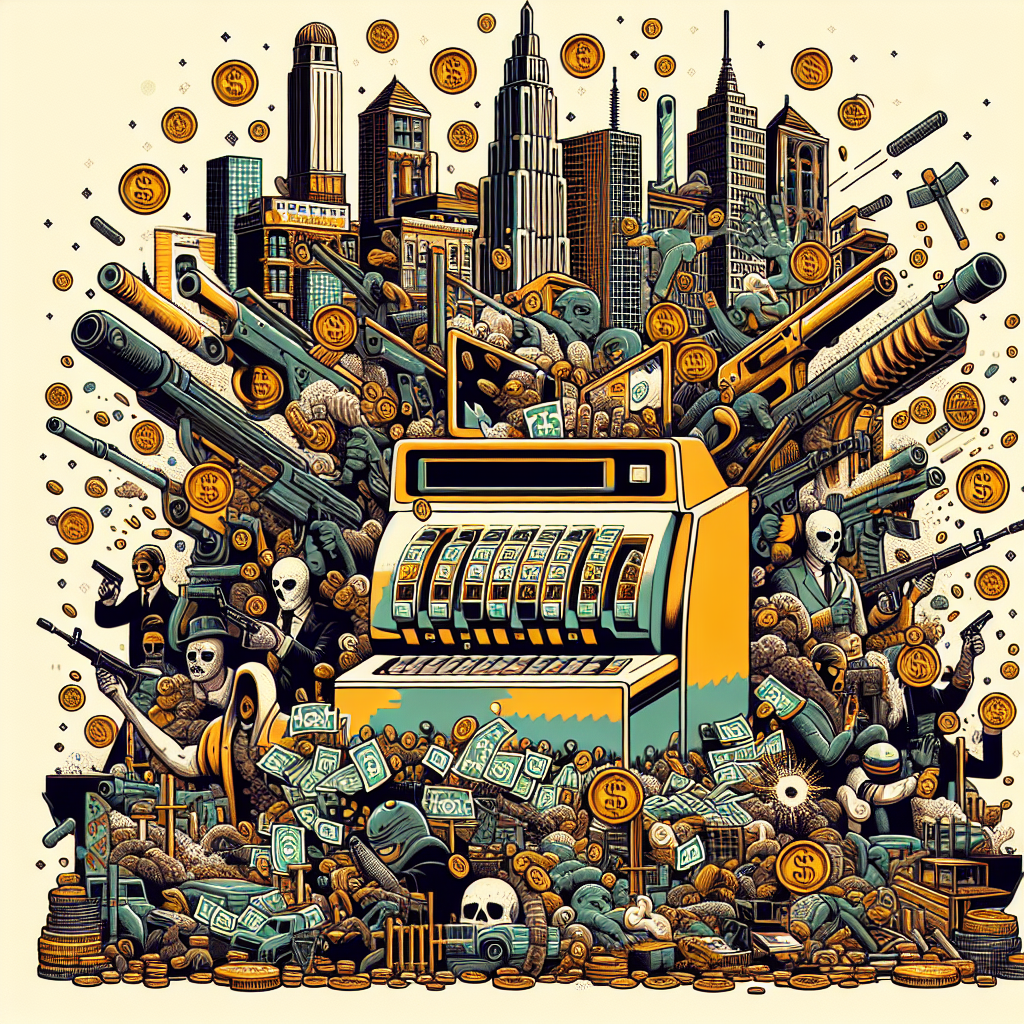 Animated cash register coins