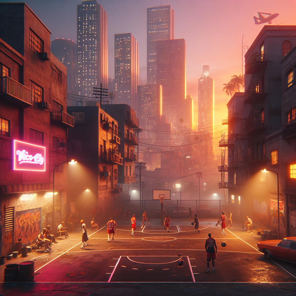 Multiplayer Basketball and Social Gameplay in Vice City