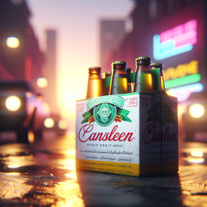 Sloshing six-pack of beer