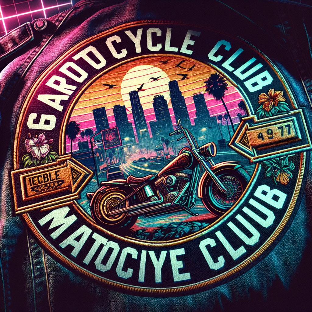 Motorcycle club jacket patch