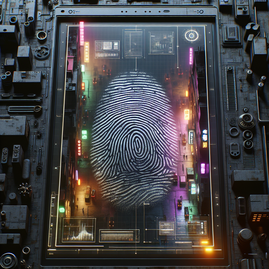 Fingerprints on touchscreen display