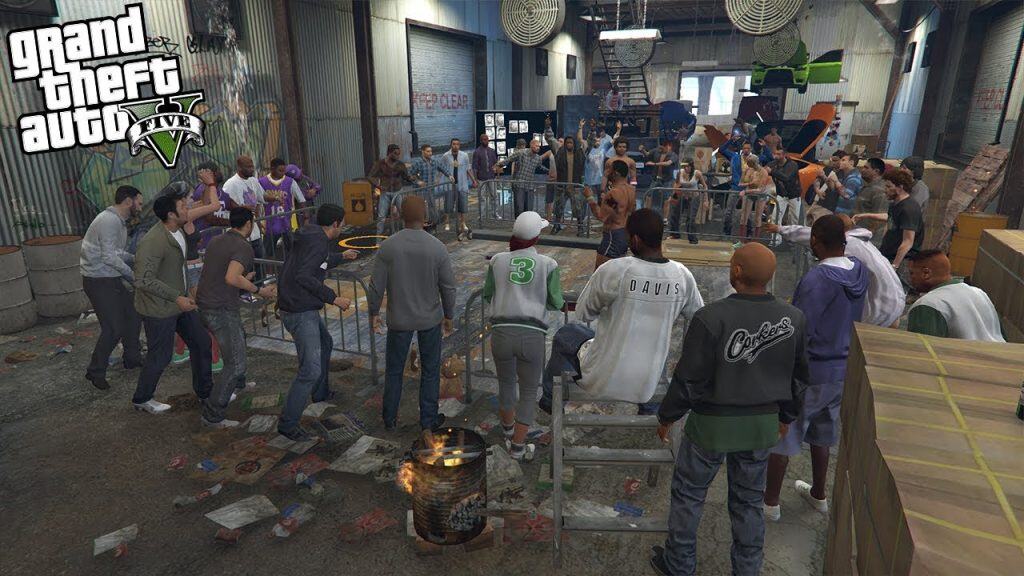 GTA 5 fight club scene